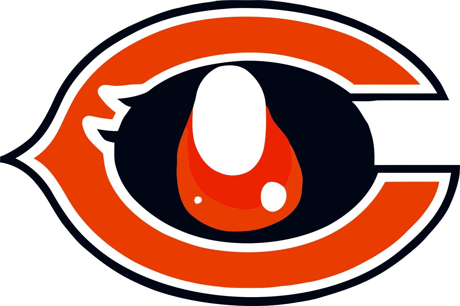 Chicago Bears Anime Logo fabric transfer